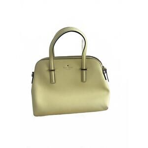 Kate Spade New York Saffiano Leather Handle Bag Yellow Excellent Preowned